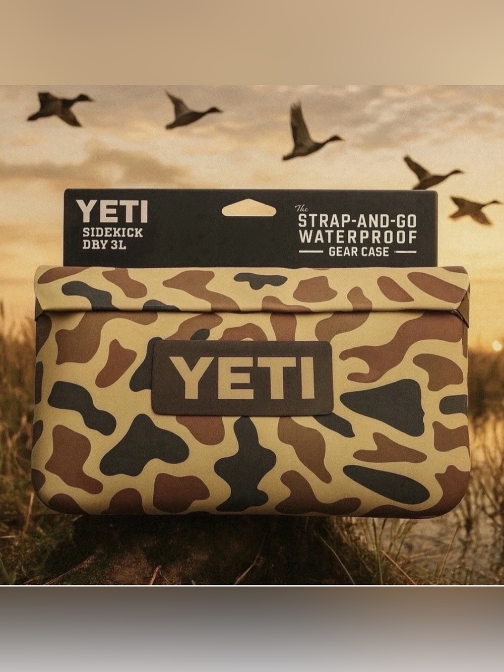 Yeti SideKick Dry 3L Gear Case - Wetlands Camo | New With Tags